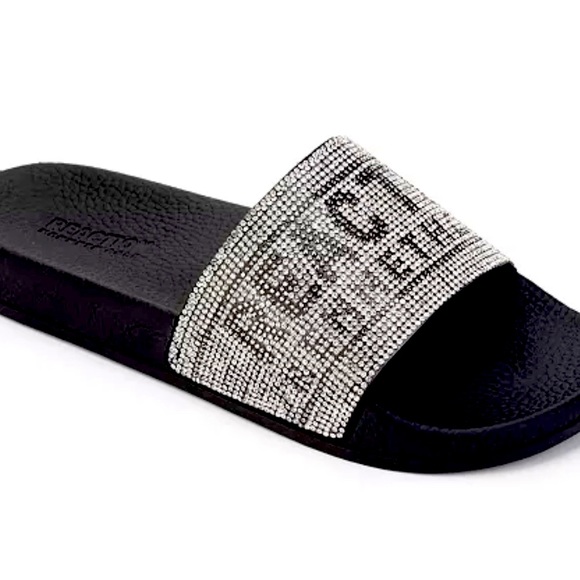 Kenneth Cole Reaction Jewl Slides Flat Sandals - Picture 1 of 4